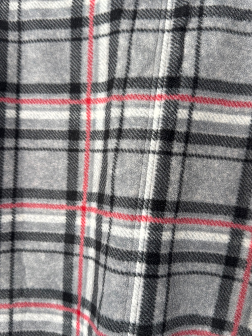 Coldwater Creek Plaid Fleece Quarter-Zip Poncho Cape One Size Plus 1X 2X 3X - Picture 10 of 11